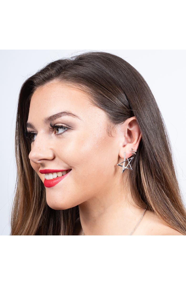 Lucy Quartermaine Sol Star Mini Studs, Alternate, color, Sterling Silver