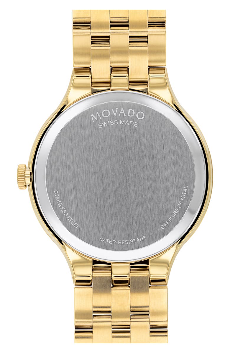 Movado Men's Veturi Swiss Quartz Bracelet Watch, 40mm, Alternate, color, Gold