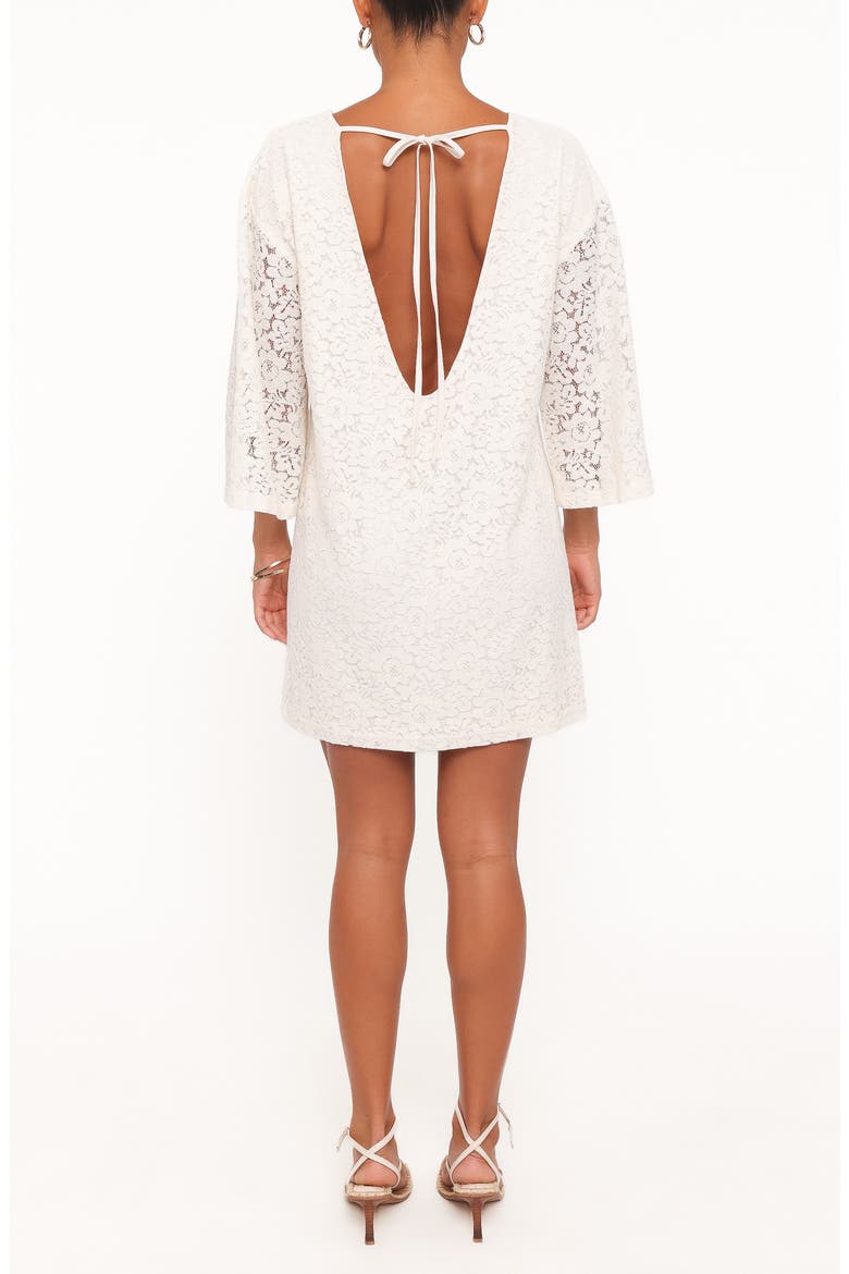 Lula Lace Minidress, Alternate, color, CREAM LACE