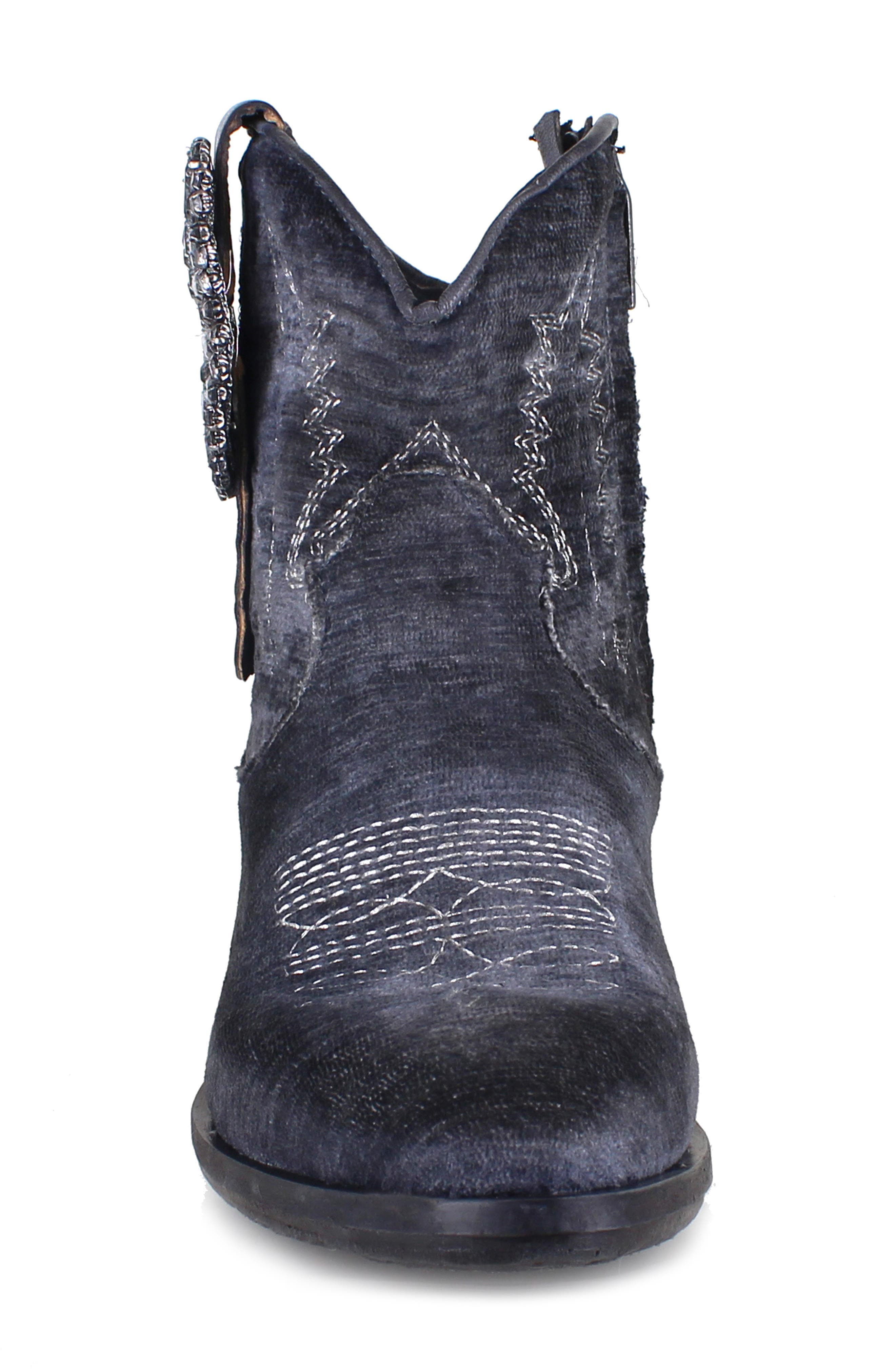 ZIGI Edith Velvet Western Boot, Alternate, color, Gray Velvet