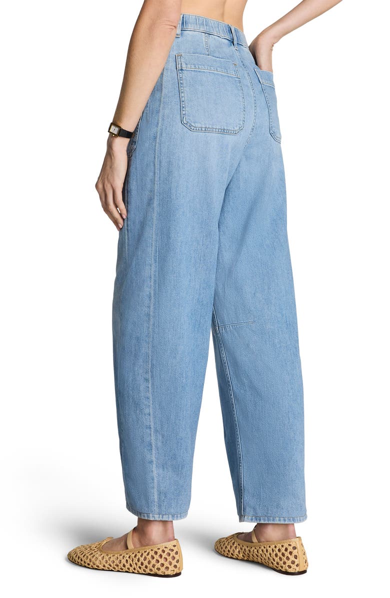 SPANX<sup>®</sup> Lightweight High Waist Barrel Leg Jeans, Alternate, color, 