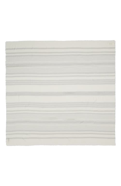 JOHNSTONS OF ELGIN JOHNSTONS OF ELGIN VARIEGATED STRIPE WOOL BLEND SCARF