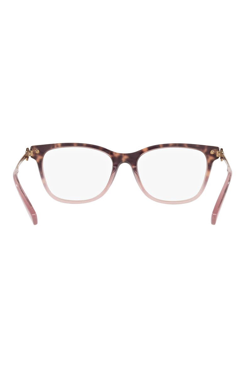 51mm Rectangular Optical Glasses, Alternate, color, TRANS MAUVE