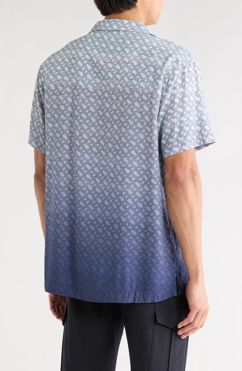 BOSS Vale Camp Shirt, Alternate, color, Navy Blue