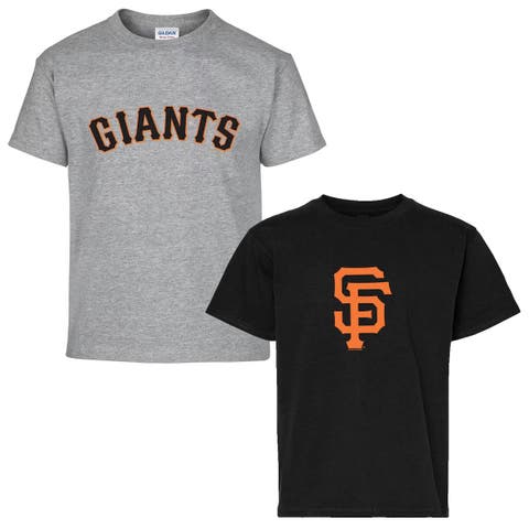 Youth Soft as a Grape  Black/Gray San Francisco Giants Two-Pack T-Shirt Set