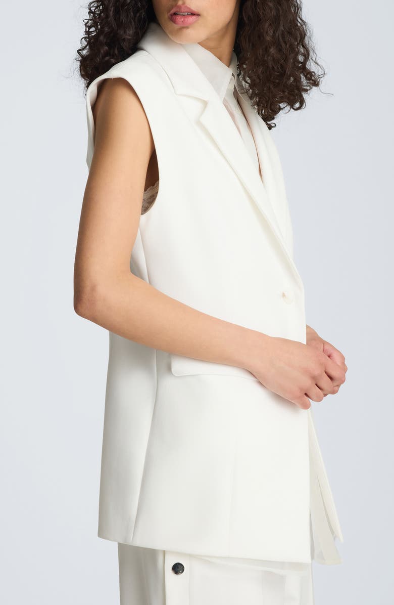 Kenneth Cole Layered Vest, Alternate, color, Pure White