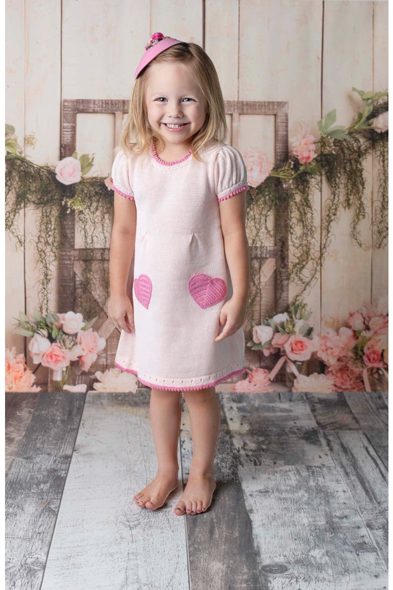 Heart Pocket Dress, Alternate, color, Pink