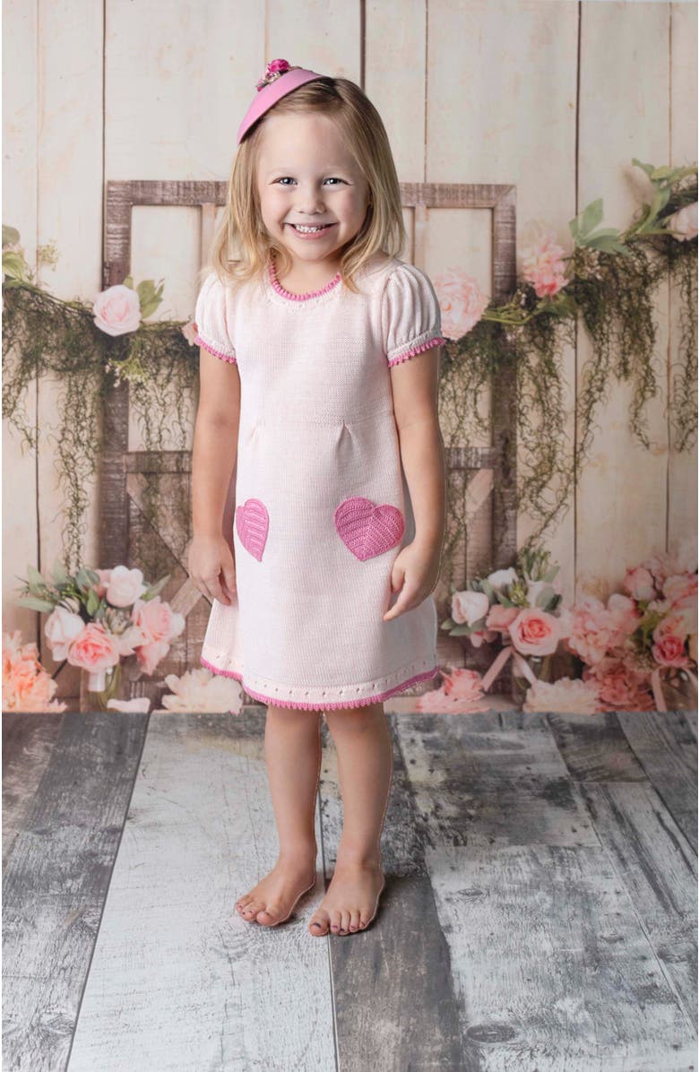 Melange Collection Heart Pocket Dress, Alternate, color, Pink