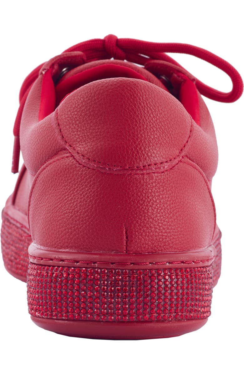 LADY COUTURE Legend Rhinestone Sneaker, Alternate, color, Red