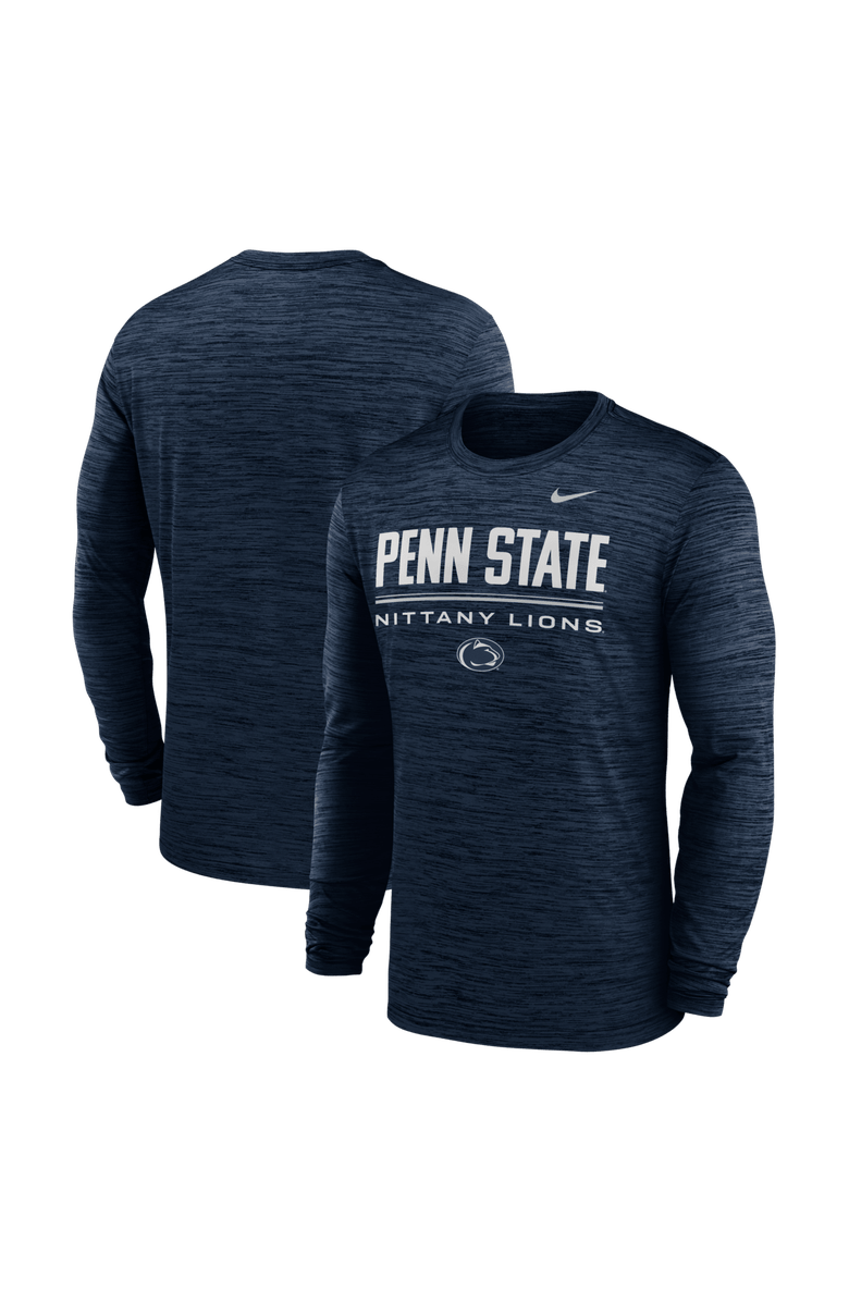 Nike Men's Nike Navy Penn State Nittany Lions Sideline Velocity Dri-FIT Long Sleeve T-Shirt, Main, color, Navy