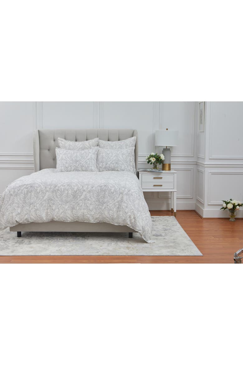 Carolina Queen Duvet Cover, Alternate, color, Grey