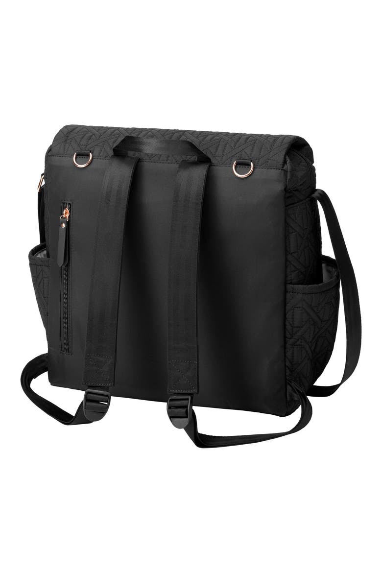 'Embossed Boxy' Backpack Diaper Bag, Alternate, color, MOONLESS ROSE