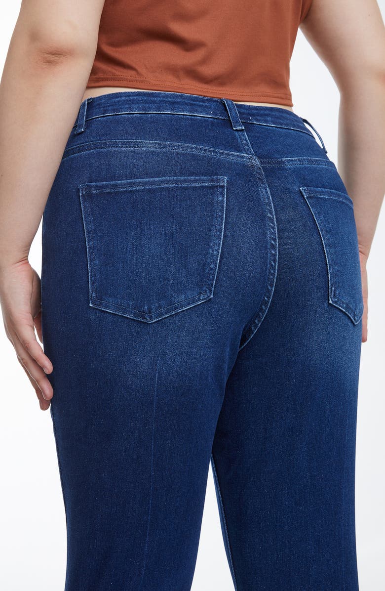 Bayeas High Waist Flare Jeans, Alternate, color, Dark Blue