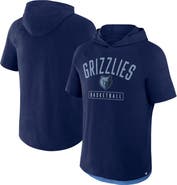 FANATICS Men's Fanatics Navy Memphis Grizzlies Pass Legend Raglan Hoodie T-Shirt