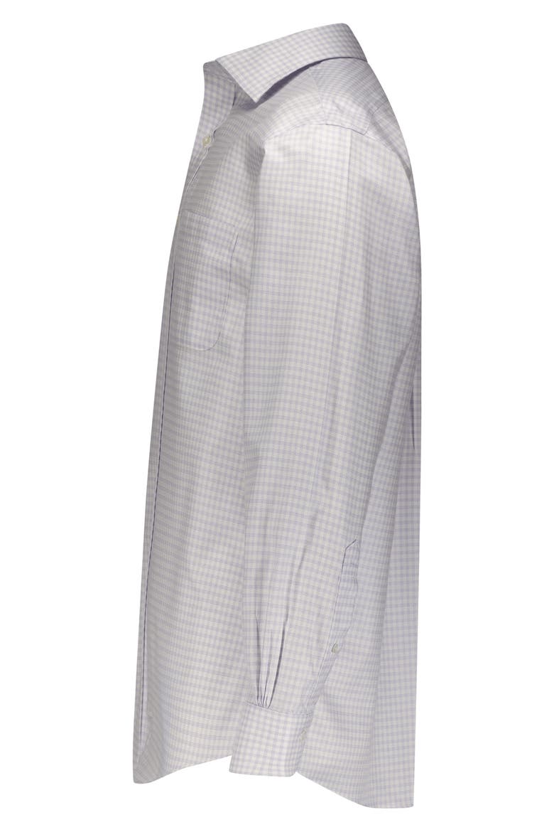 Non-Iron Regent Fit Dobby Dress Shirt, Alternate, color, CHKWHTLAVENDER