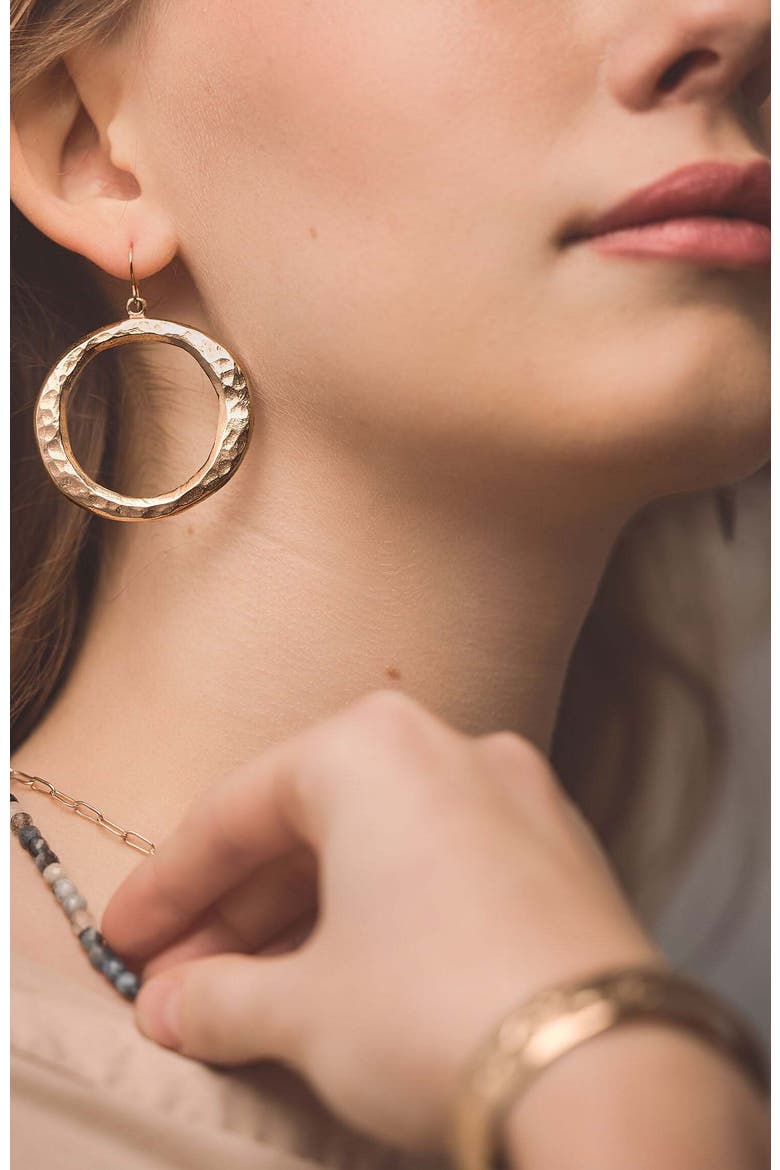 Infinity Earrings, Alternate, color, Bronze