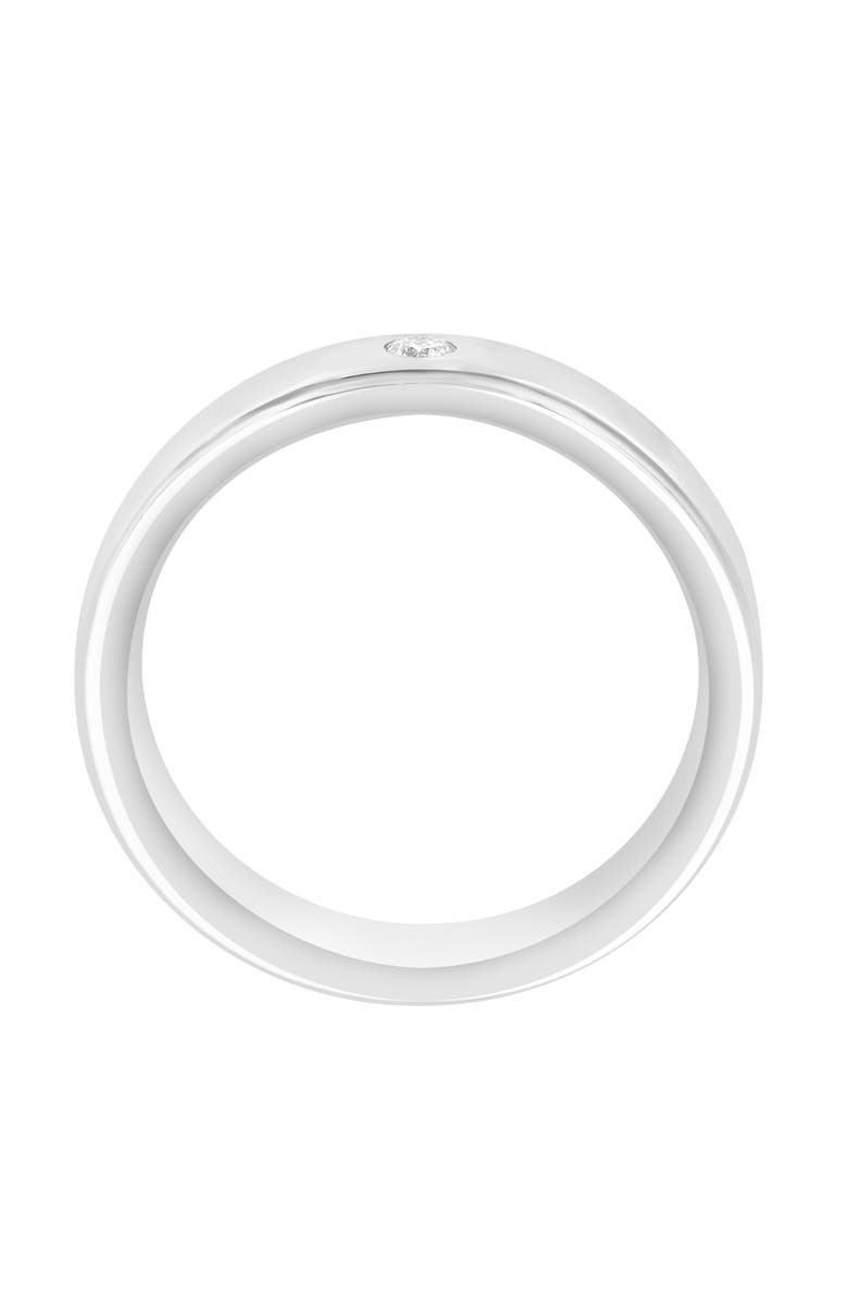 EFFY Sterling Silver Lab Grown Diamond Band Ring, Alternate, color, Silver