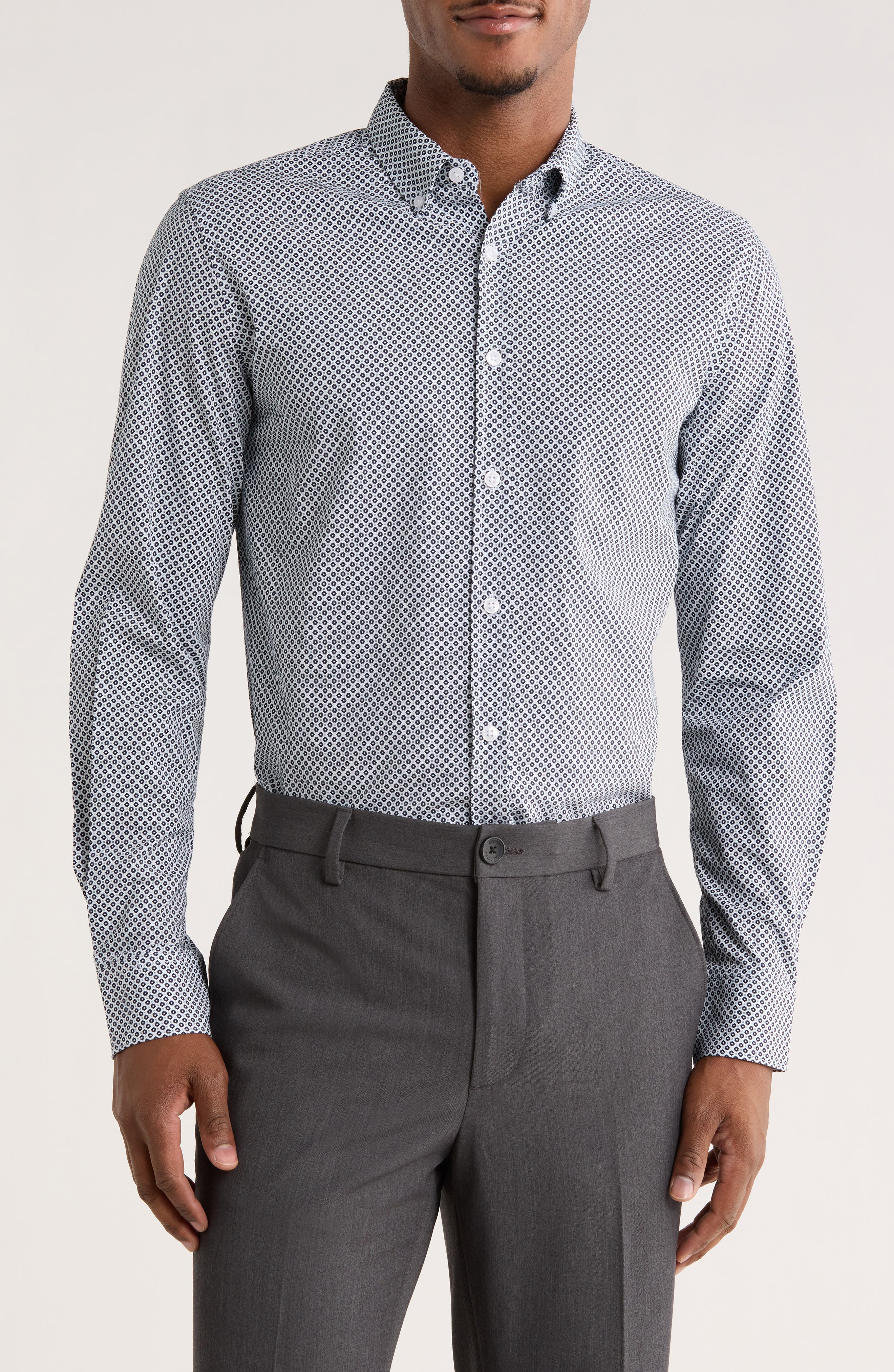 DENIM AND FLOWER Woven Long Sleeve Shirt