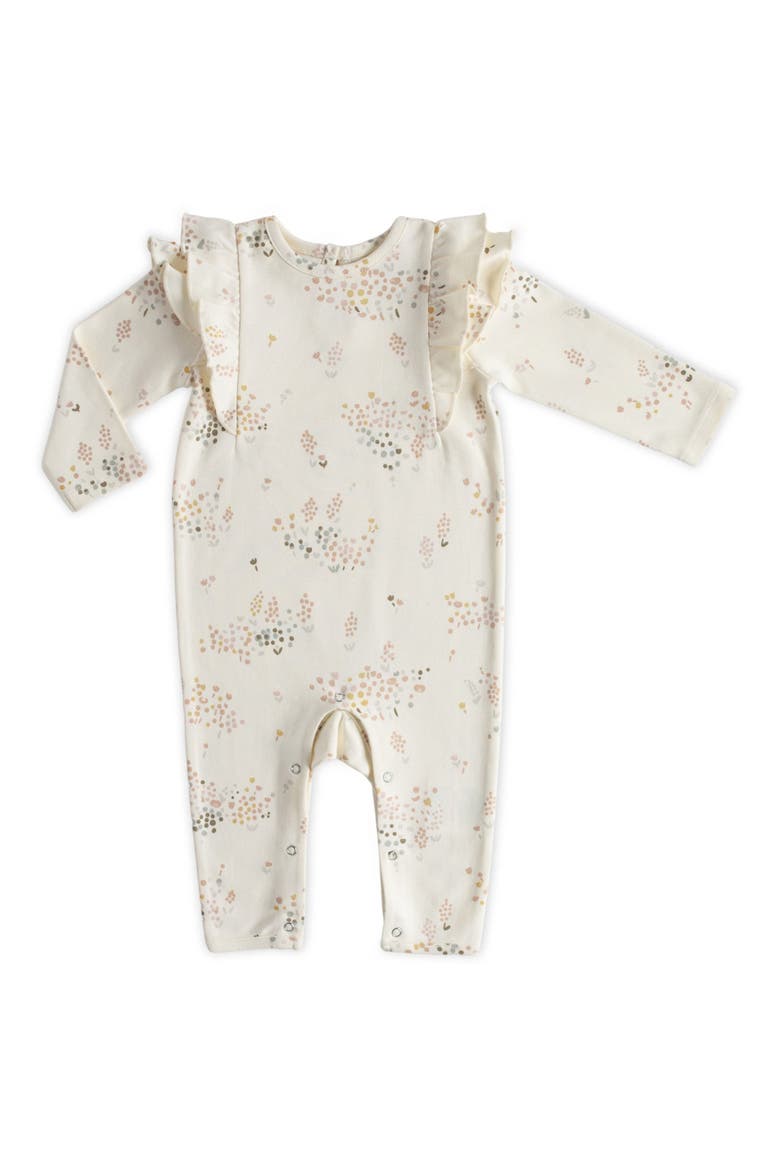 Flutter Organic Cotton Romper, Main, color, FLOWER PATCH