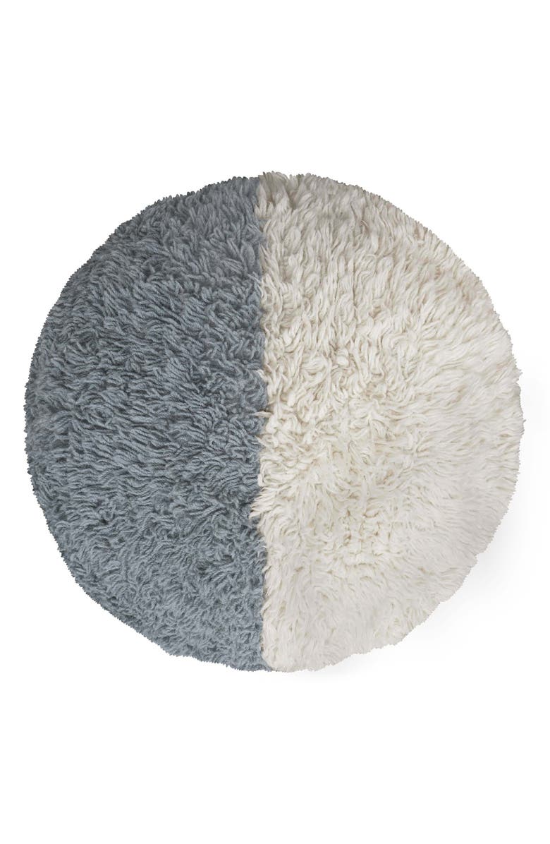 Lorena Canals Sun Ray Washable Wool Pouf, Alternate, color, Brown Tones