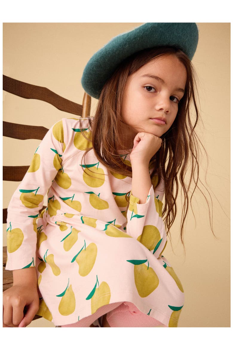 Long Sleeve Skirted Dress, Alternate, color, Asian Pear