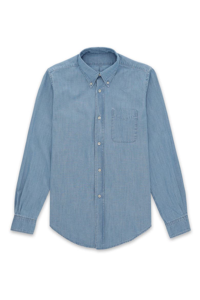 King Chambray Shirt, Main, color, LIGHT BLUE