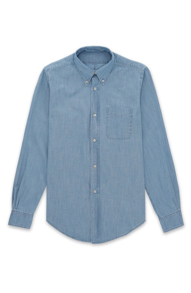 Fortela King Chambray Shirt, Main, color, Light Blue