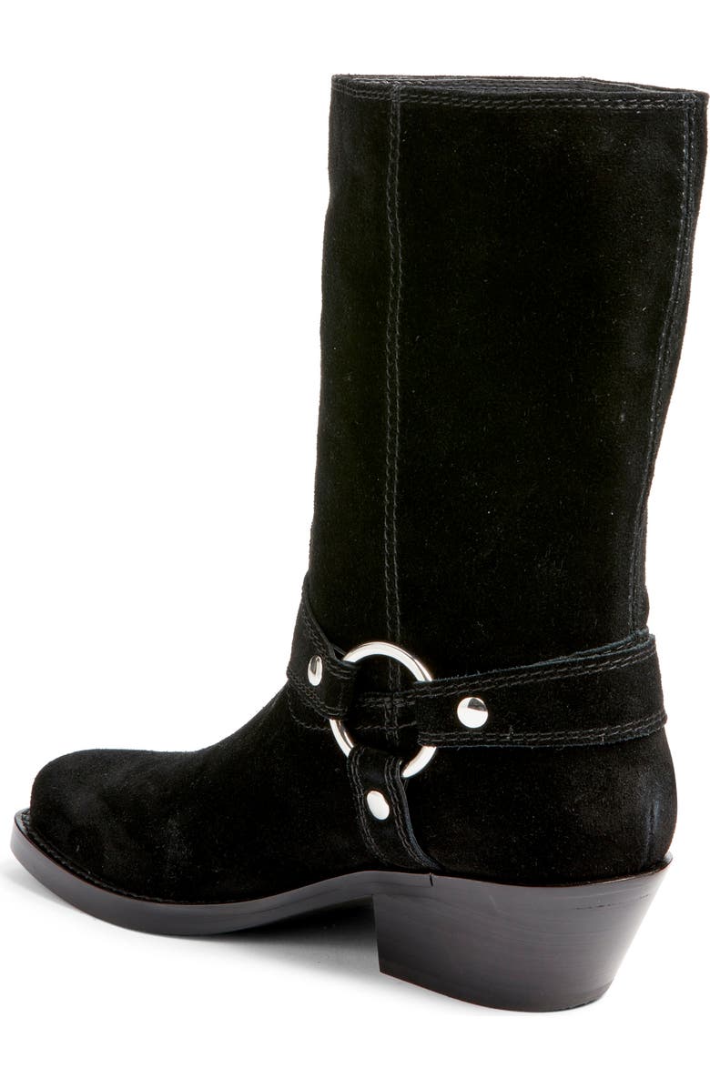 Nordstrom Motobella Moto Boot, Alternate, color, Black Suede