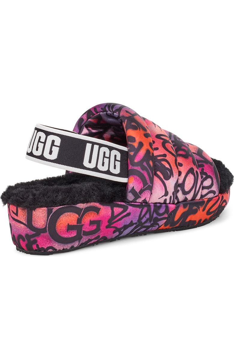 UGG<sup>®</sup> Puff Yeah Graffiti Pop Slide, Alternate, color,