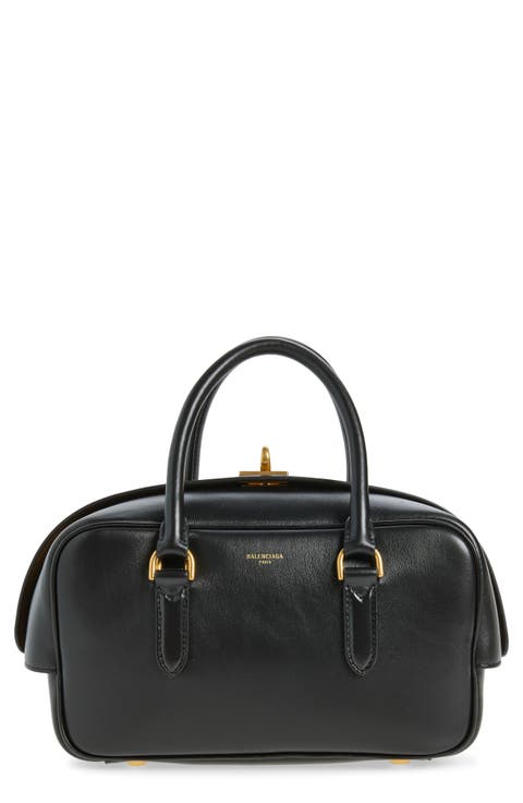 Small Le 7 Leather Bowling Bag