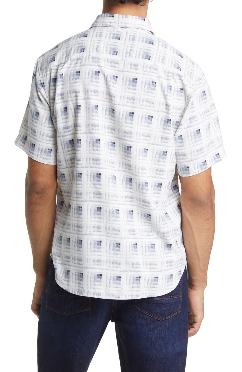 Tommy Bahama Men's Echo Beach Tiles Short Sleeve Silk Button-Up Shirt, Alternate, color,