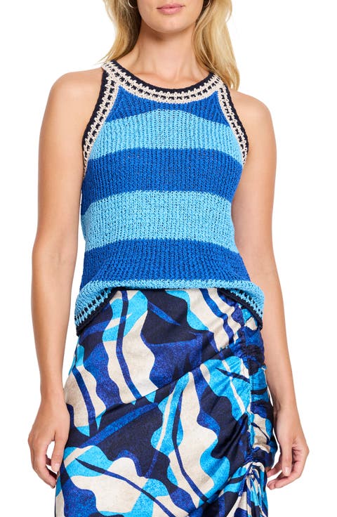 Coastline Stripe Sweater Tank