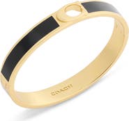 COACH Signature C Enamel Hinge Bangle