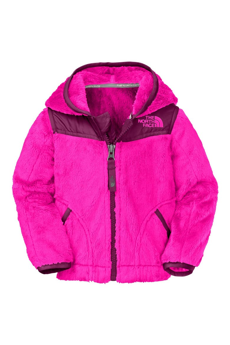 'Oso' Fleece Hoodie, Main, color, AZALEA PINK/ PARLOUR PURPLE
