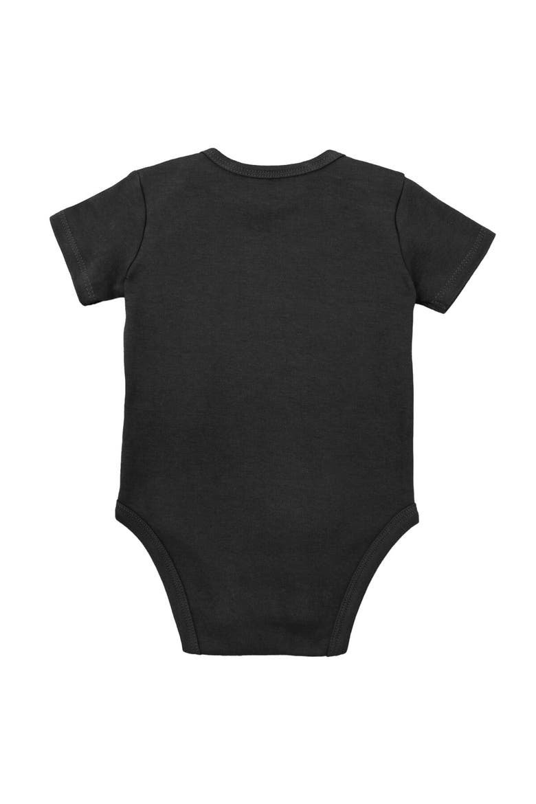 Infant Mitchell & Ness Black/Red Georgia Bulldogs 3-Pack Bodysuit, Bib and Bootie Set, Alternate, color, Black
