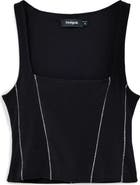 Desigual Exposed Seam Crop Tank