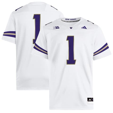 Men
s adidas #1 White Washington Huskies Premier Jersey