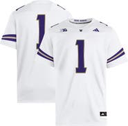 adidas Men's adidas #1 White Washington Huskies Premier Jersey