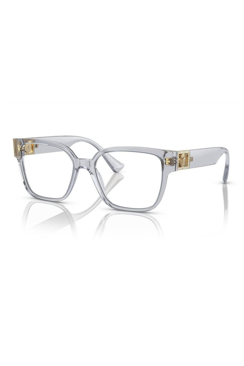 54mm Square Optical Glasses, Alternate, color, TRANSPARENT GREY