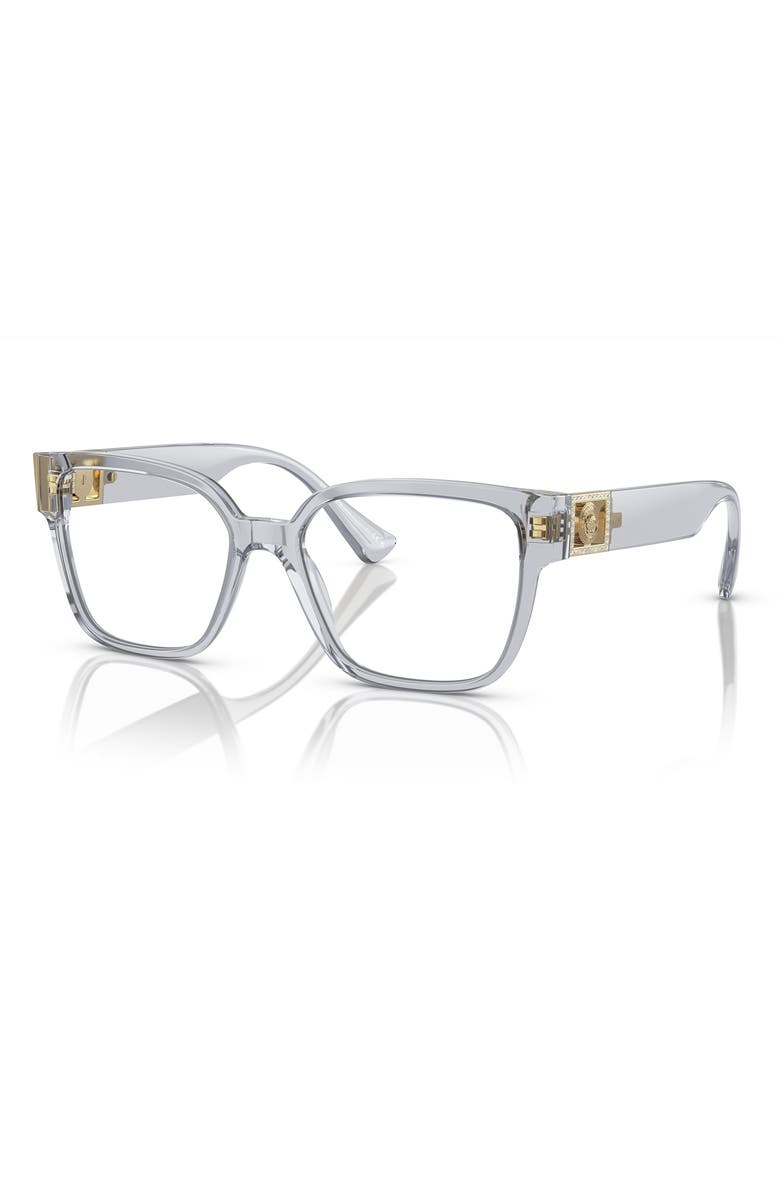 Versace 54mm Square Optical Glasses, Alternate, color,