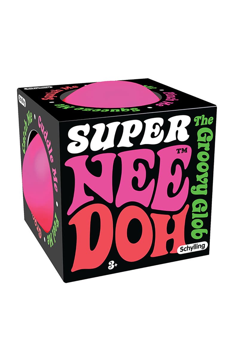 Schylling Super NeeDoh The Groovy Glob! Squishy, Squeezy, Stretchy Stress Ball - Colors Vary, Main, color, 