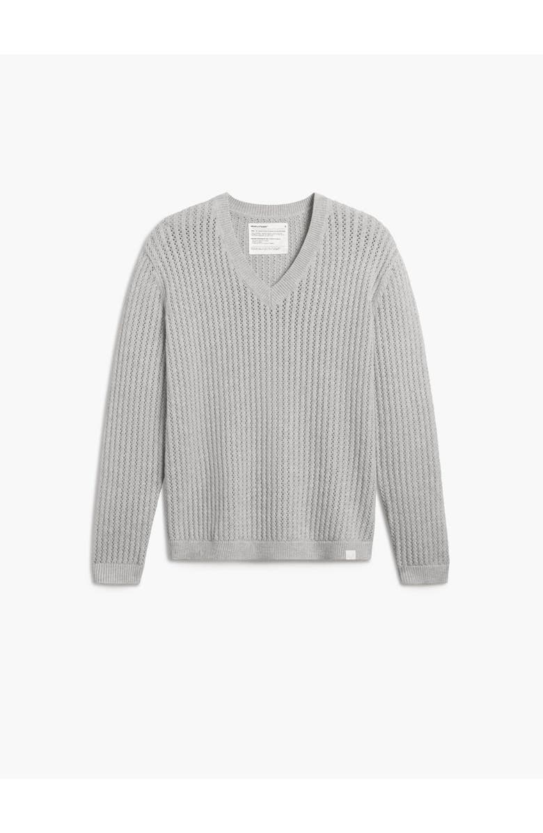 Ministry of Supply Women's Atlas Textured V-Neck Sweater, Main, color, 