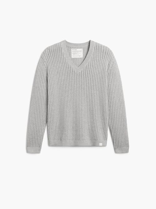 Ministry Of Supply Atlas Textured V-neck Sweater
