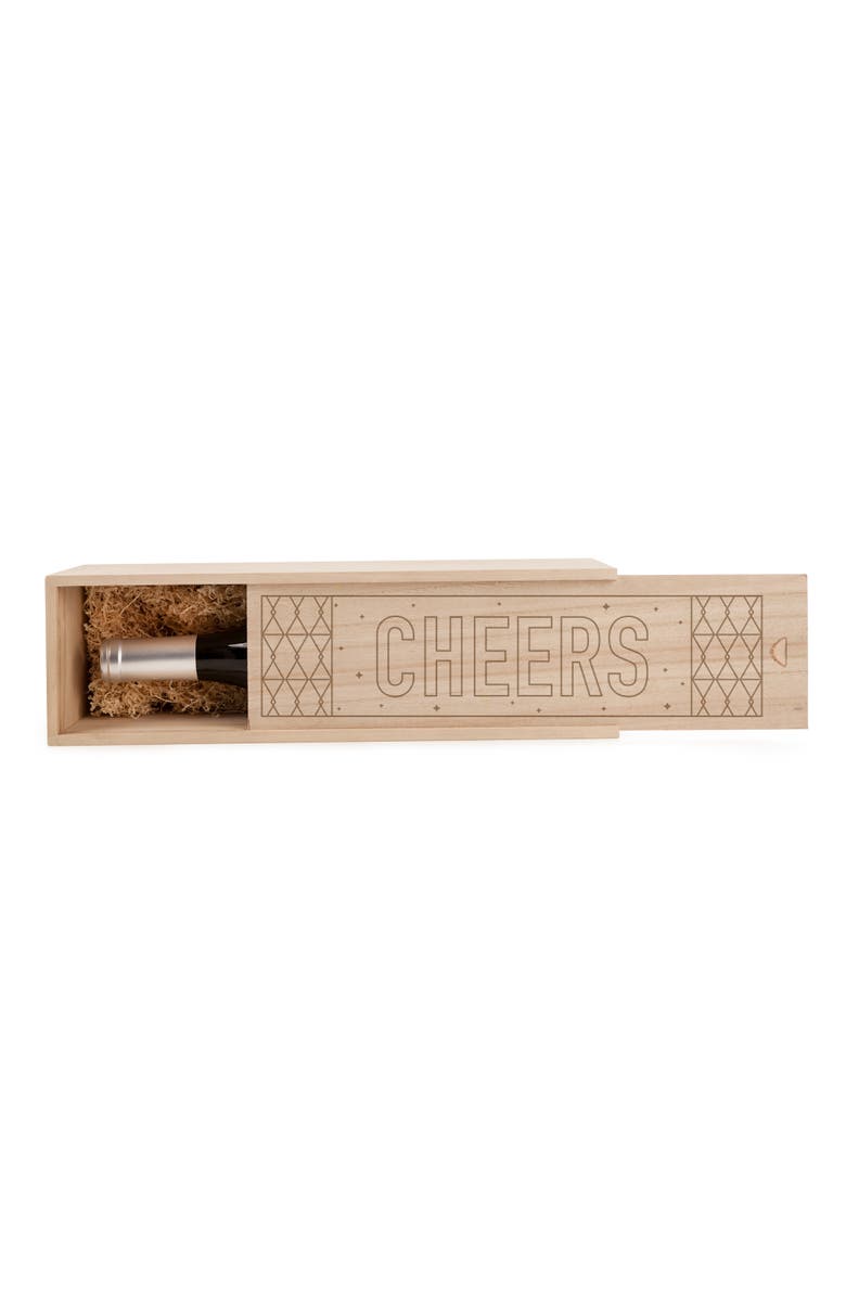 true CHEERS! Wood Wine Box, Main, color, Wood