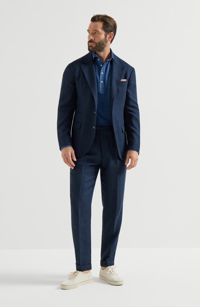 Brunello Cucinelli Jersey polo shirt, Alternate, color, Denim