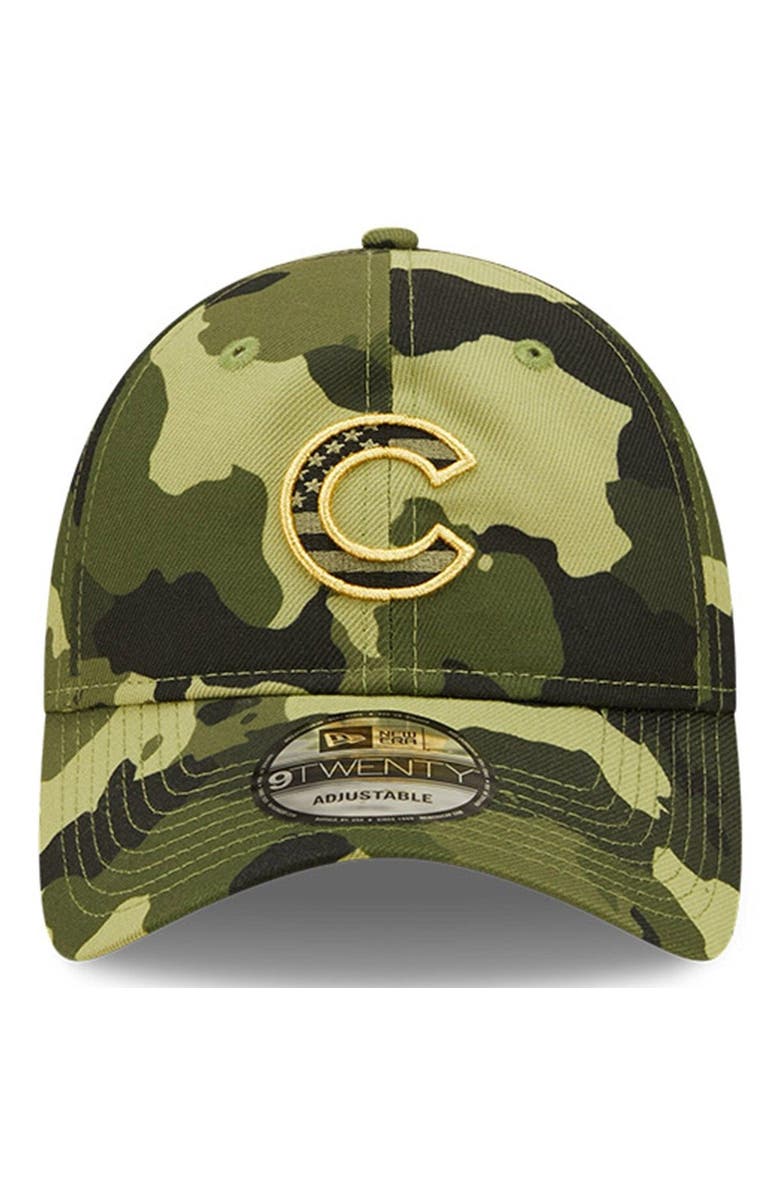 New Era Men's New Era Camo Chicago Cubs 2022 Armed Forces Day 9TWENTY Adjustable Hat, Alternate, color, 