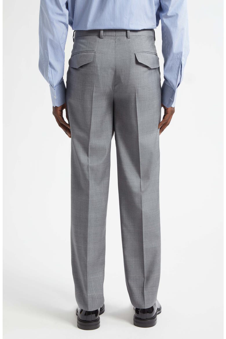 Cavallo Pleated Plaid Virgin Wool Pants, Alternate, color, QUADRI-CHECK-TARTAN