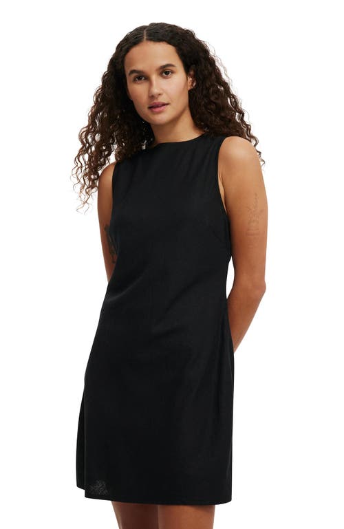 Cotton On Haven High Neck Mini Dress In Black