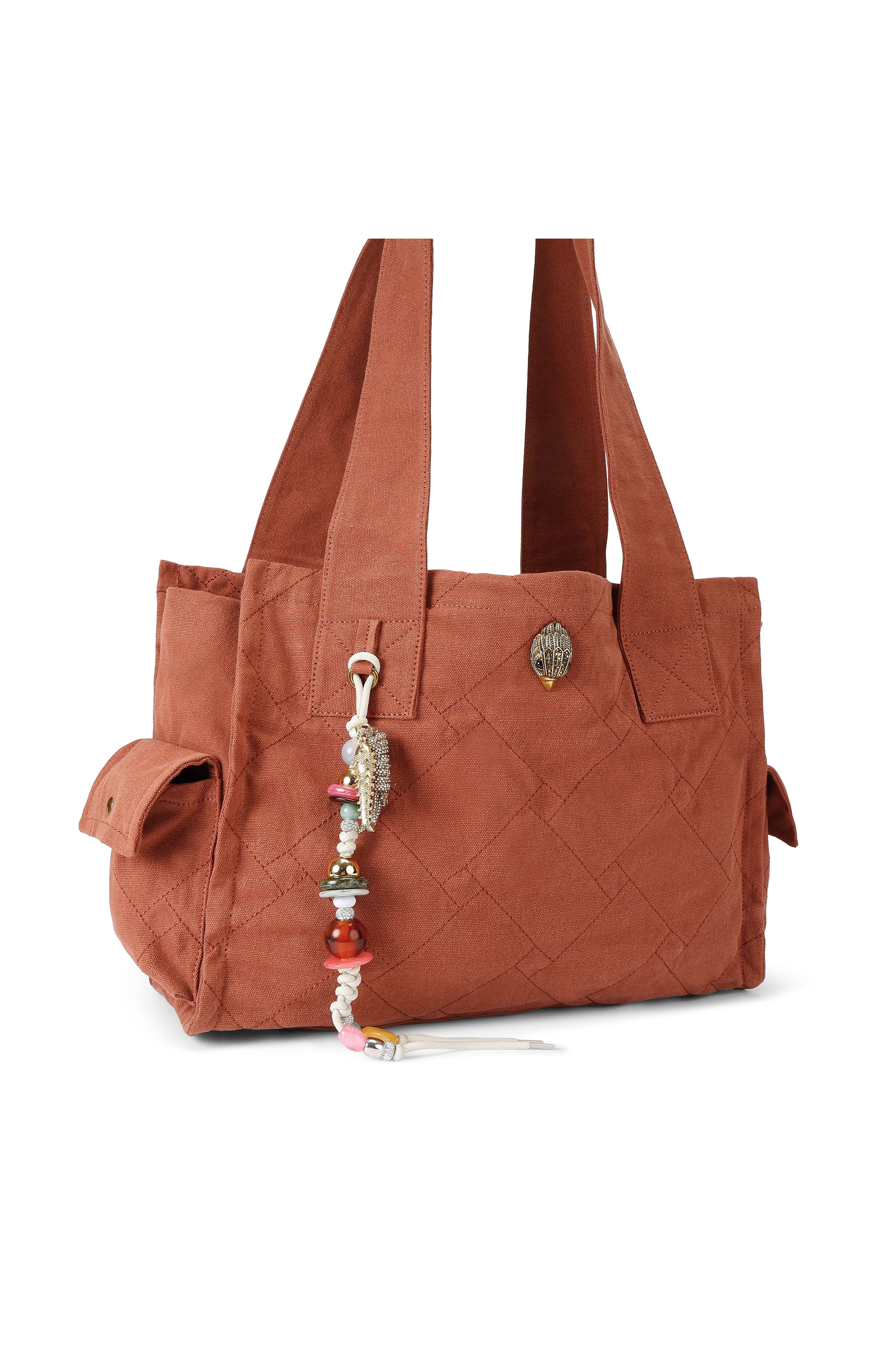 Kurt Geiger London Celia Canvas Tote, Main, color, Rust