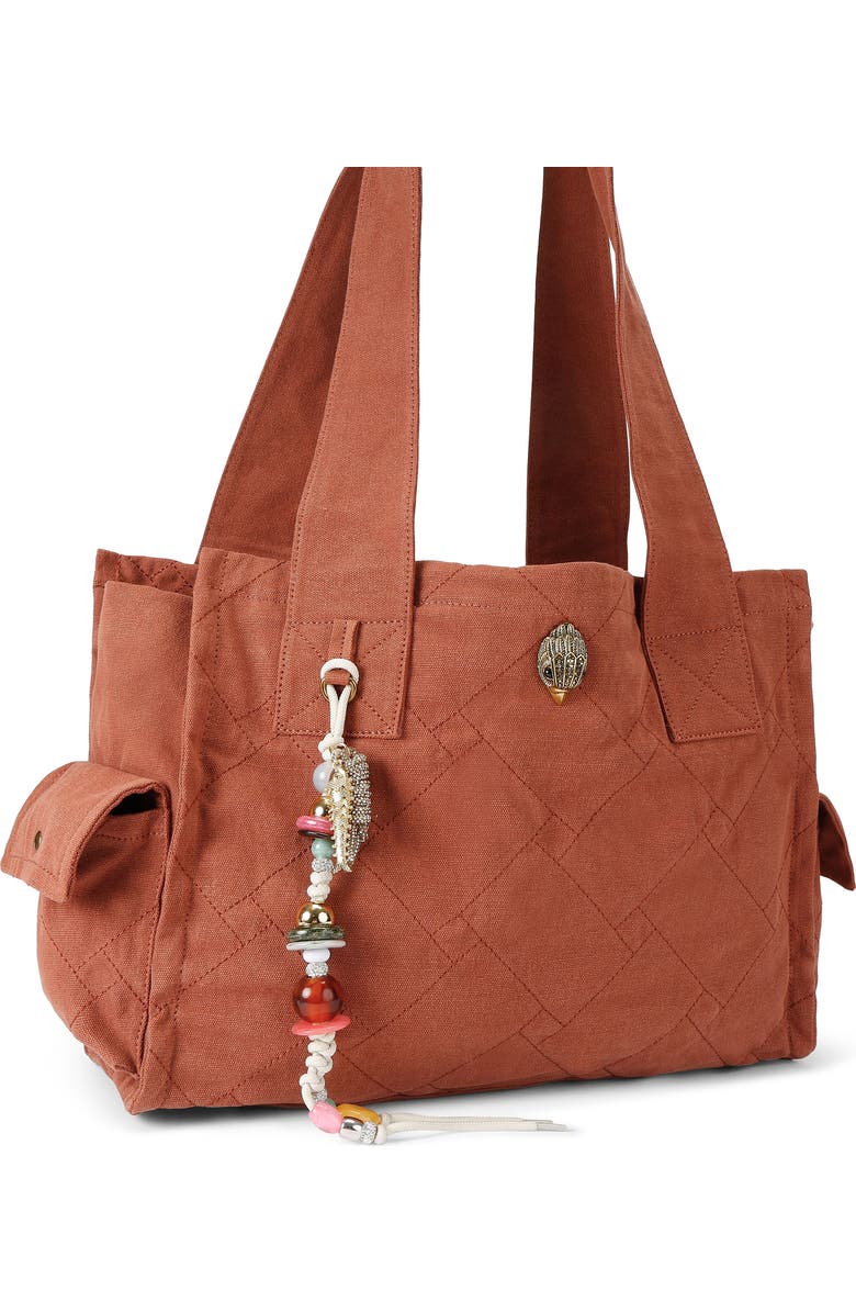 Kurt Geiger London Celia Canvas Tote, Main, color, Rust